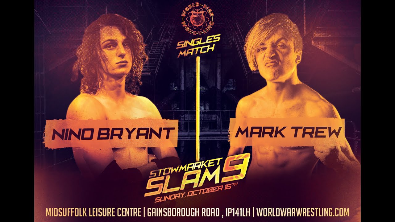 Nino Bryant vs Mark Trew - debut at @WorldWarWrestlingUK #stowmarketslam9 #independentwrestling