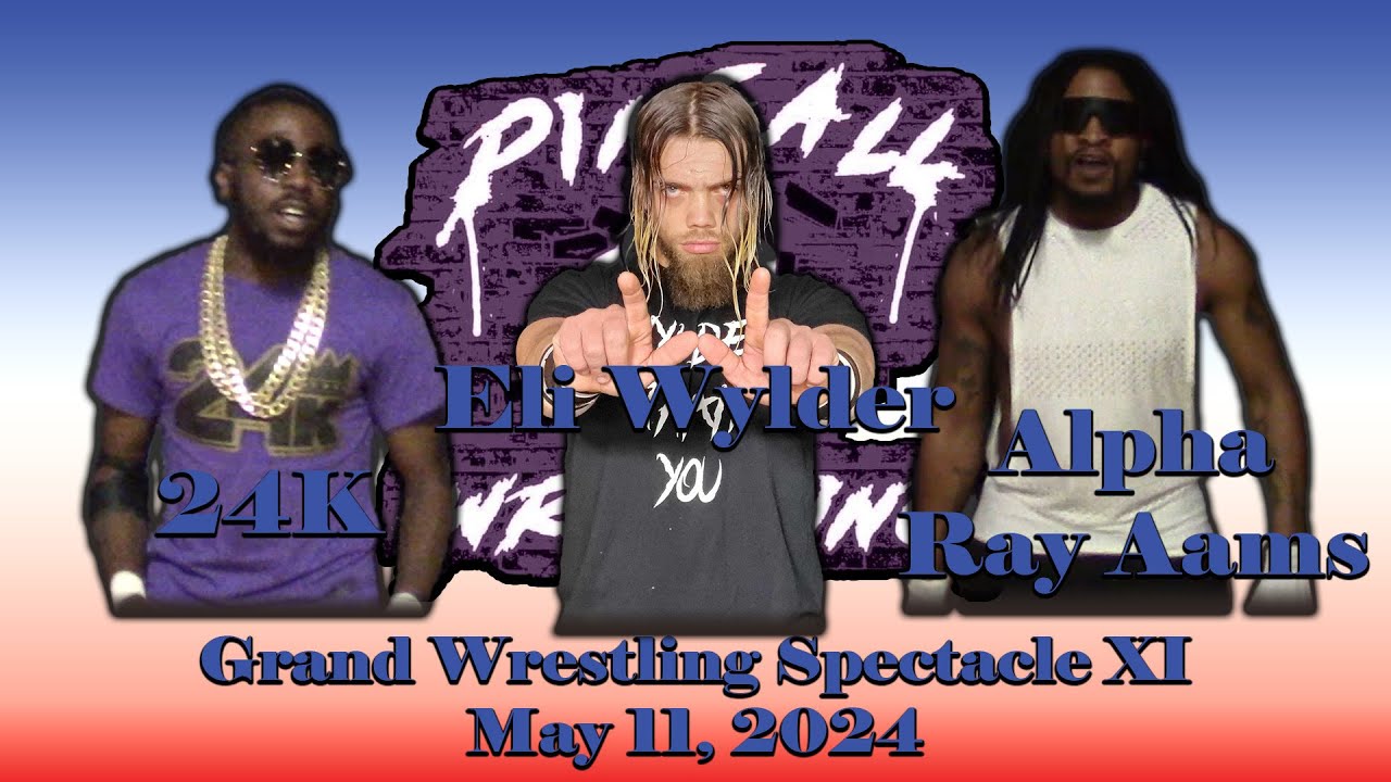Pinfall Wrestling FULL MATCH - Alpha Ray Adams vs. 24K vs. Eli Wylder backdrop