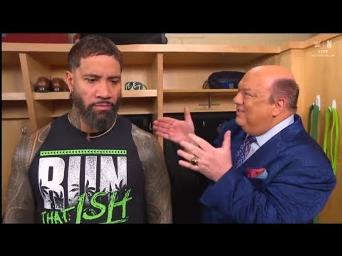 Jey Uso & Paul Heyman backstage segment _WWE Raw 3 November 2025
