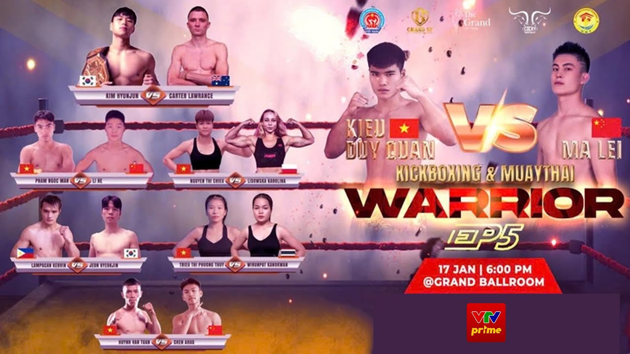 🔴LIVE: KICKBOXING & MUAY THAI - GRAND SF: WARRIOR EP.5