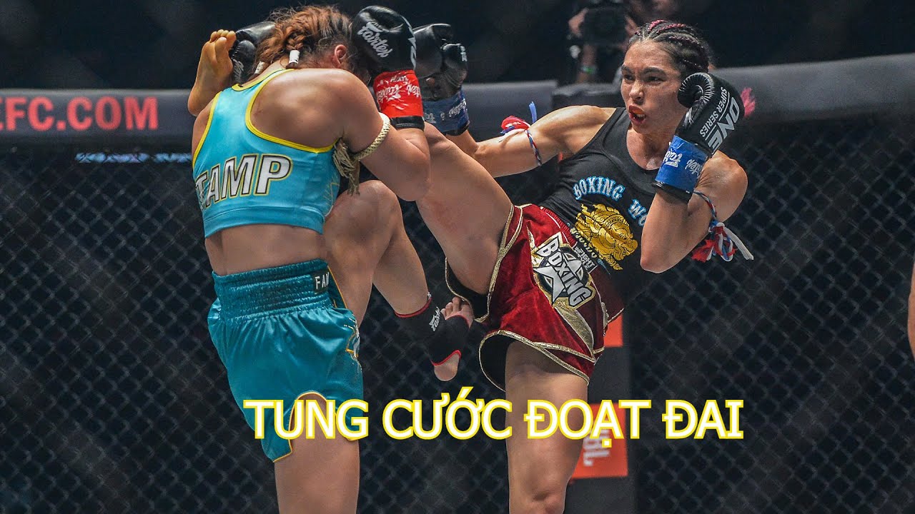 “Nữ hoàng võ thuật” Thái Lan bị đánh bại, mất đai kickboxing thế giới về tay đả nữ nước Mỹ