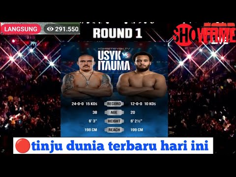 ЁЯФ┤duel ganasтА╝я╕Пtinju dunia terbaru hari ini, olexandr usyk vs Moses itauma, tinjuduniahariini