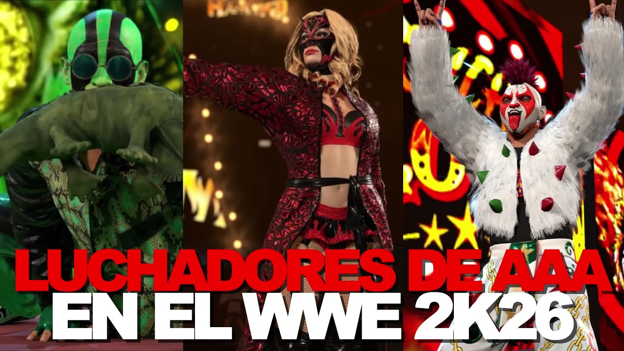 Los 4 luchadores de AAA que estarán en el videojuego de WWE 2K26