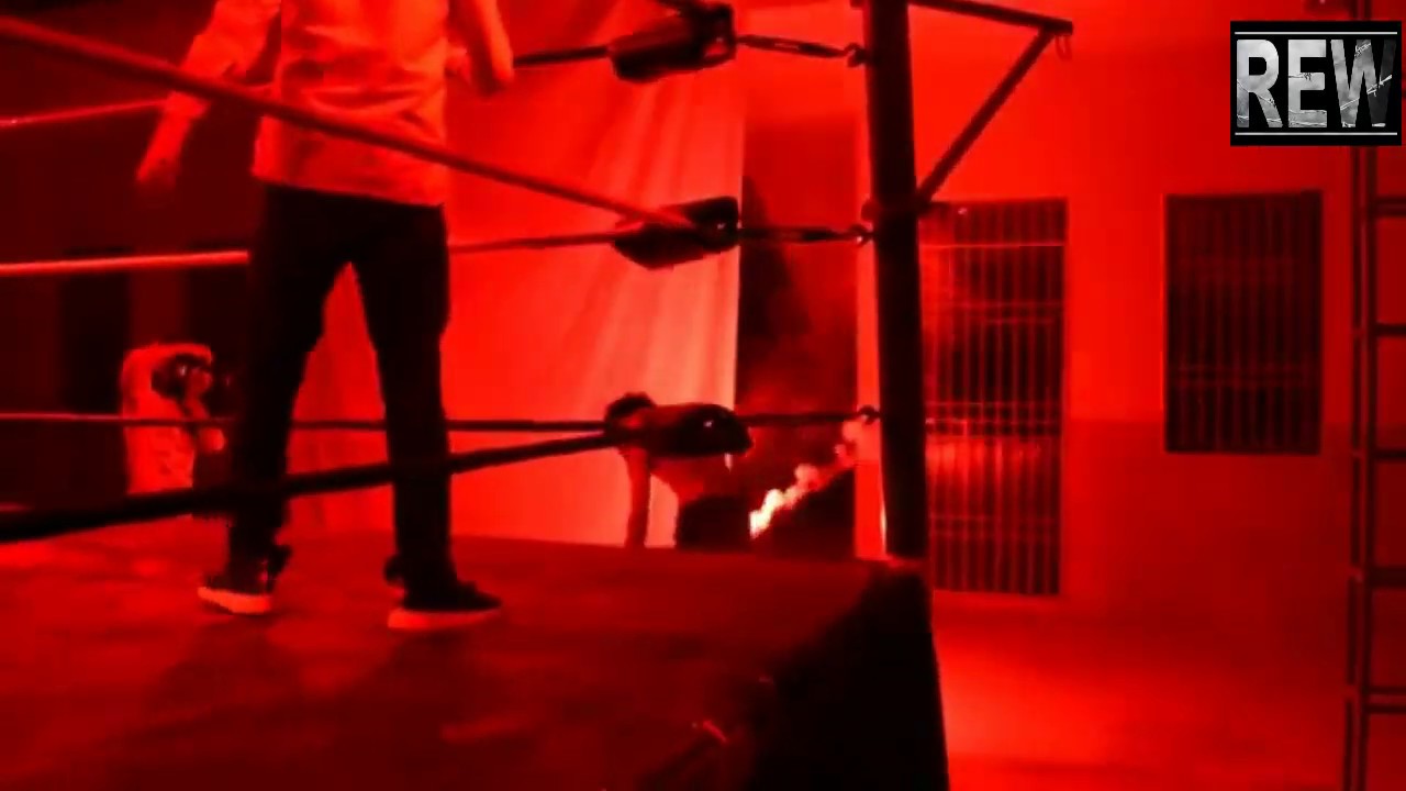 REW vintage The Kion vs Raja Naveed with Wahib Jamil Awan as special Guest Referree 16-12-2018 background