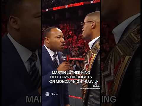 MLK vs Malcolm X on Raw #wwe #wrestling #subscribe #shorts #ai #prowrestling #funny background