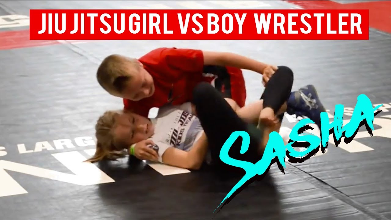 Brazilian Jiu Jitsu Girl vs Boy Wrestler at NAGA Indy ! background