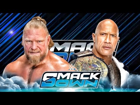 Brock Lesnar vs The Rock WWE SMACKDOWN 2K25 - The Beast Incarnate vs The Final Boss background