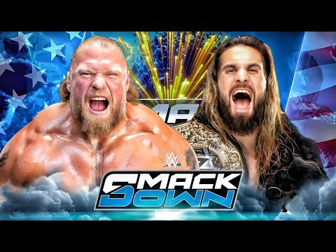 Brock Lesnar vs Seth Rollins Full Match WWE SMACKDOWN 2K25 - The Visionary vs The Beast Incarnate