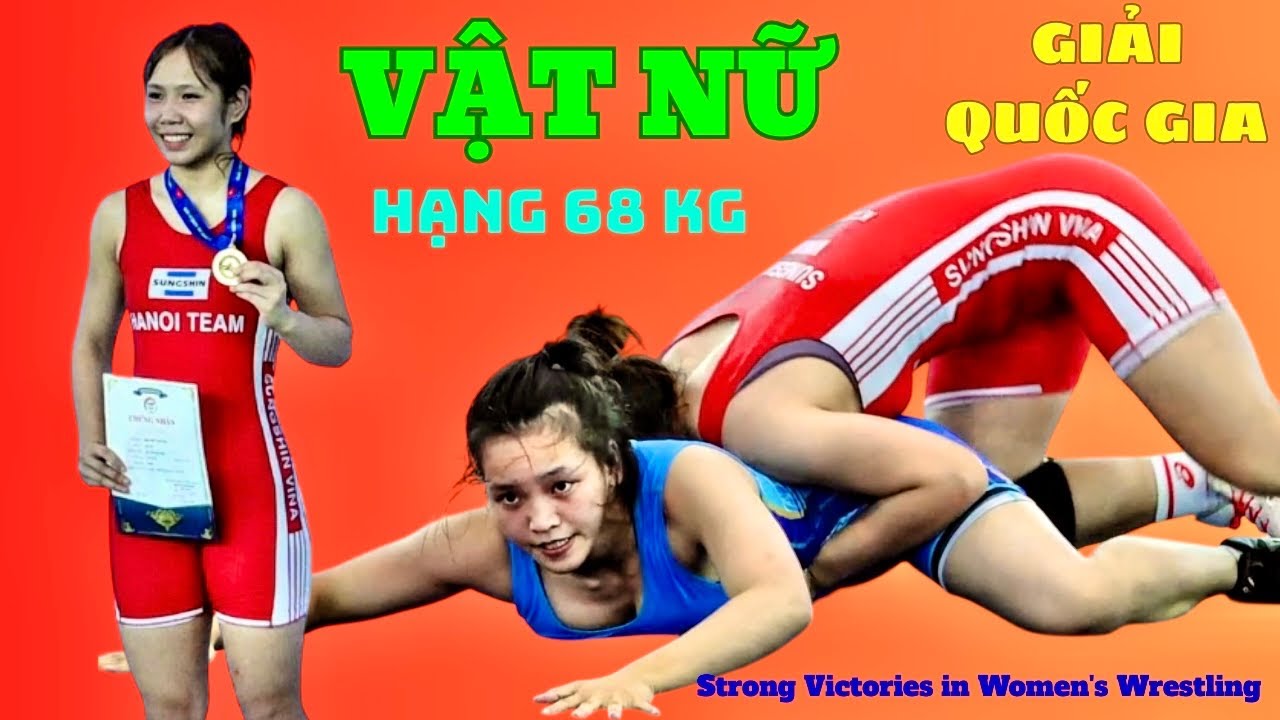 Nữ Quái Bùi Như Quỳnh tuyển Hà Nội quá xuất sắc giành HCV hạng 68 KG women's Wrestling. background