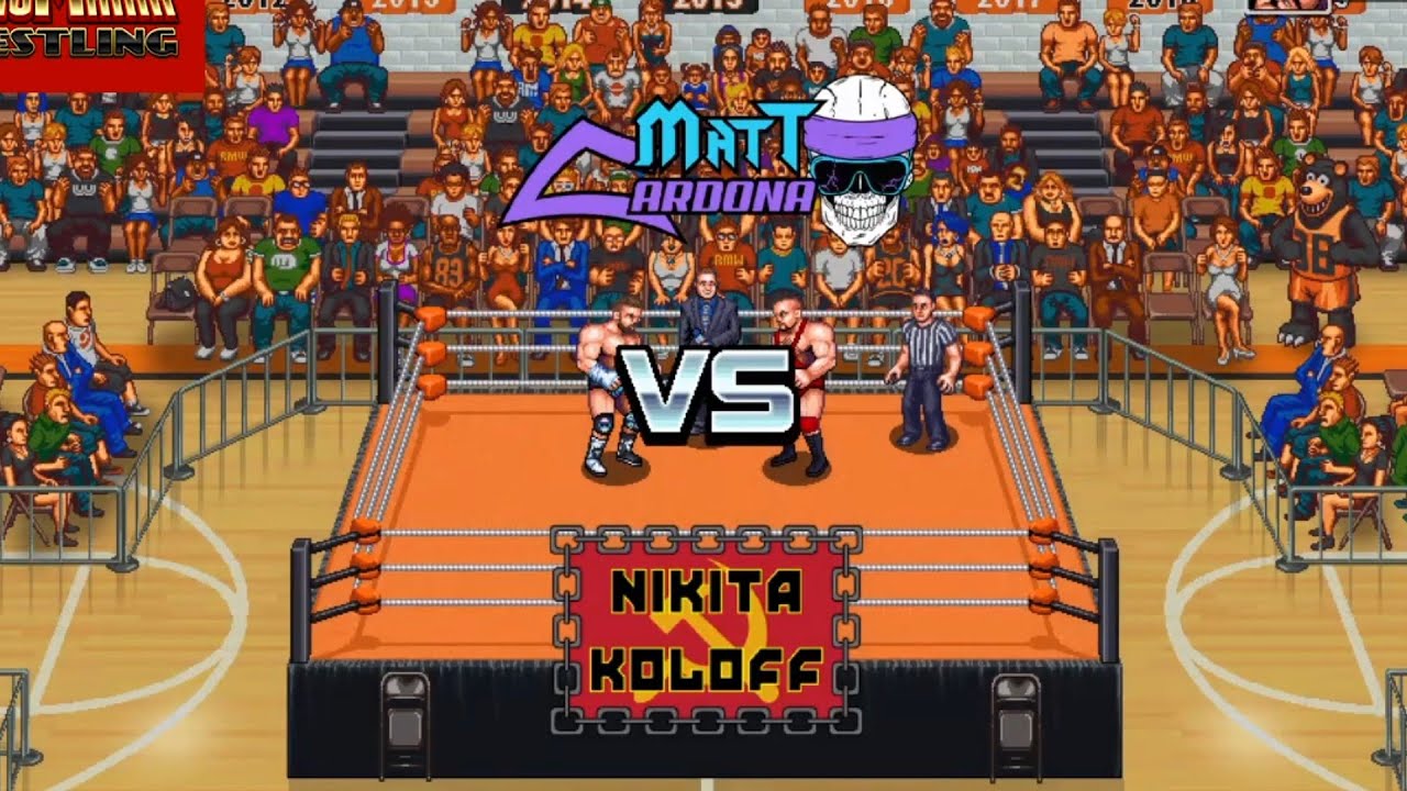 Matt Cardona vs Nikita Koloff. RetroMania Wrestling background