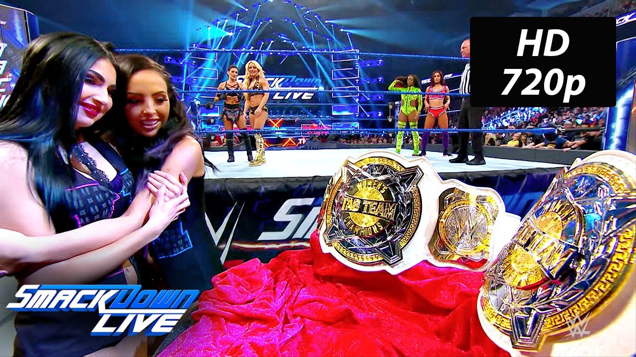 Womens Triple Threat Tag Team Match WWE SmackDown! Feb.12, 2019 HD