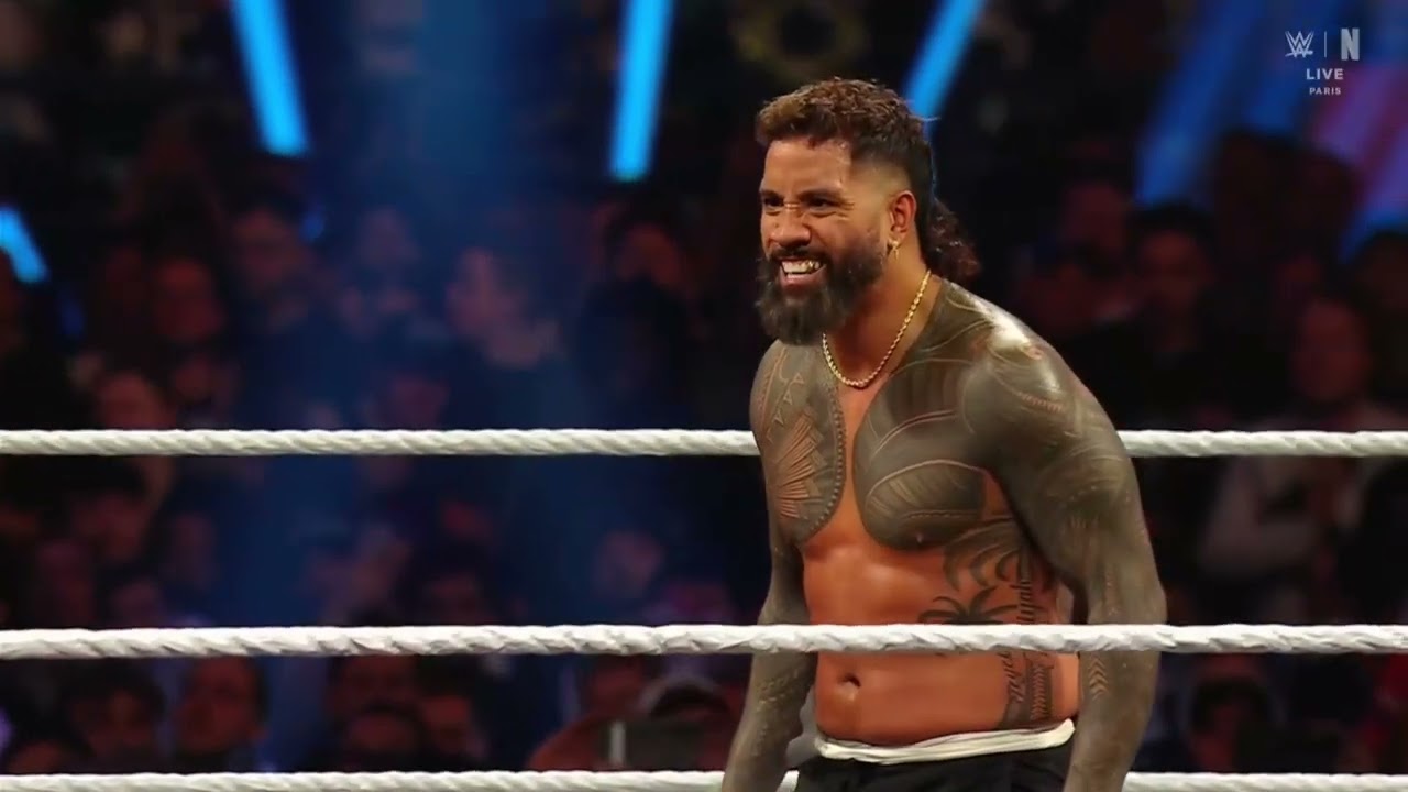 Bron Breakker & Bronson Reed Vs Jey Uso & LA Knight Full Match, Jimmy Uso Save Jey Uso - WWE RAW background