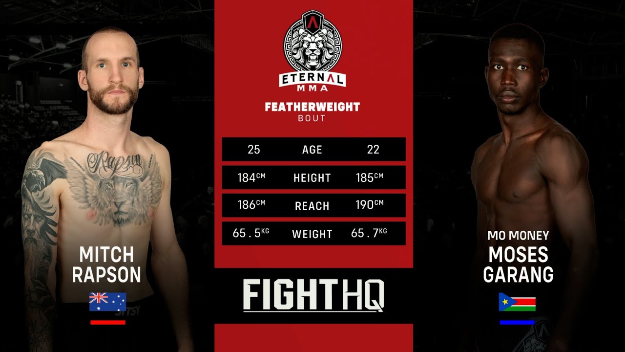 Eternal MMA 91 : Mitch Rapson VS Moses Garang | FULL FIGHT