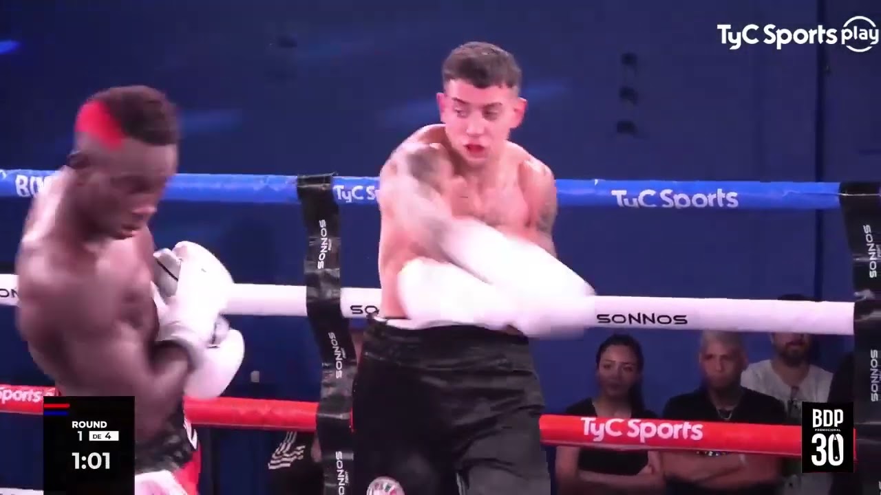 Touba Niang vs. Facundo Ottaviano - Boxeo de Primera Promocional - TyC Sports Play background