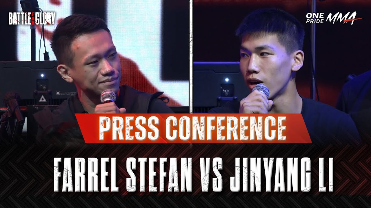 PRESSCON - ONE PRIDE MMA ||  FAREL STEFAN VS JINYANG LI