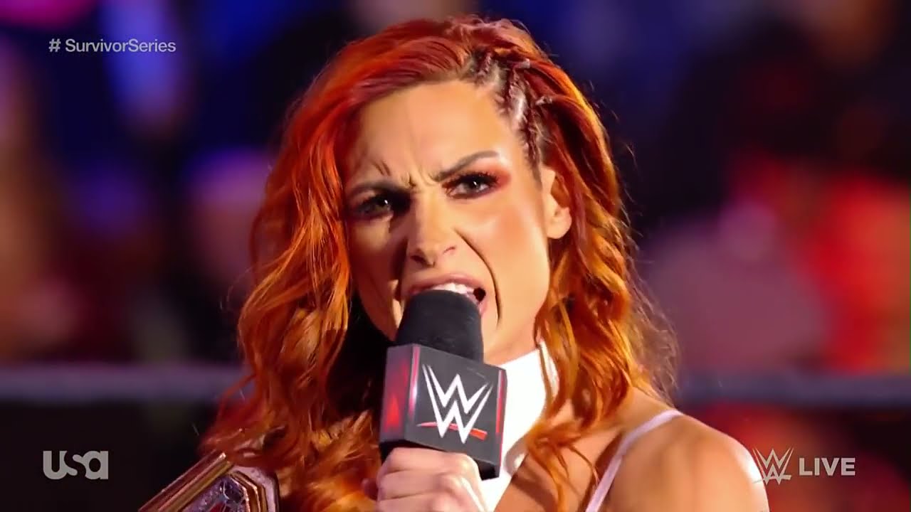 Becky Lynch Promo WWE Raw November 15 2021 background