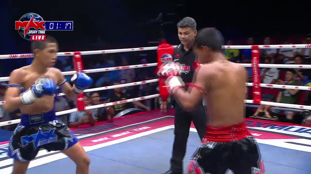 FIGHT 1 - คนเล็กหมัดเทวดา ใส่หนักจัดเต็ม ไม่มีกัก!!! #MAXMUAYTHAI background