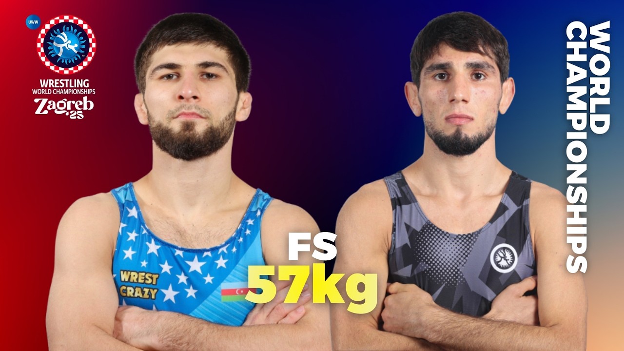 Islam BAZARGANOV (AZE) vs. Musa MEKHTIKHANOV (UWW). WORLD WRESTLING CHAMPIONSHIPS 2025. R1/8. FS 57
