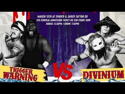 Trigger Warning vs Diviniun 03/13/2026 (Bizarre Underground Wrestling)