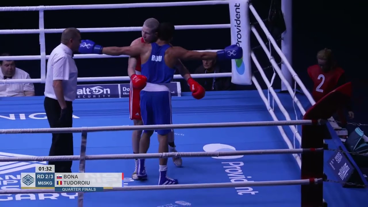 Juraj Bóna (SVK) vs. Arun Tudoroiu (ROU) European U23 Championships 2025 QF's (65kg)
