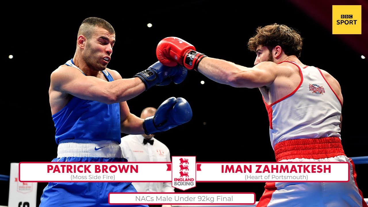 NACs Male 2022 Under 92kg Final: Patrick Brown vs Iman Zahmatkesh background