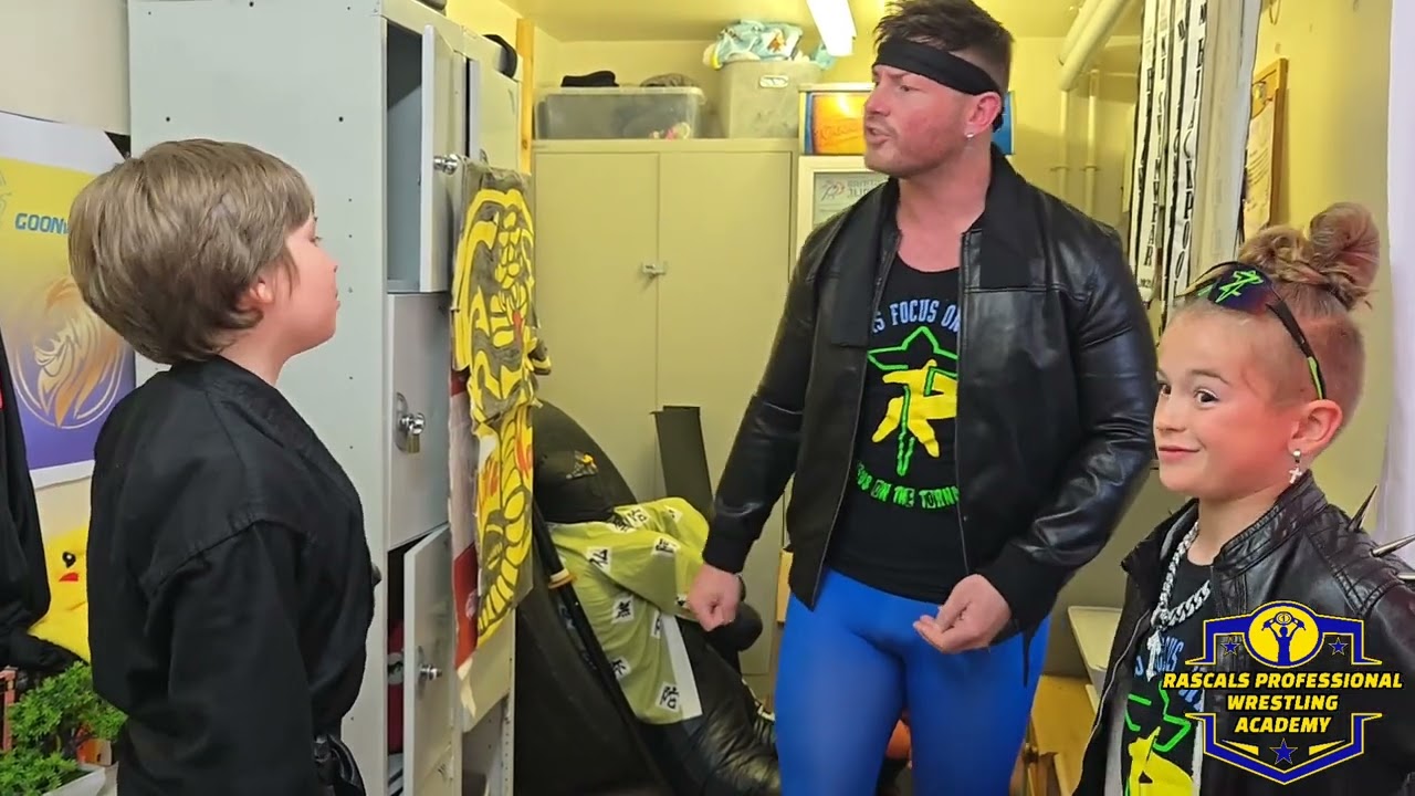 Tornado Rascals visit the new General Manager; D.C Ninja background