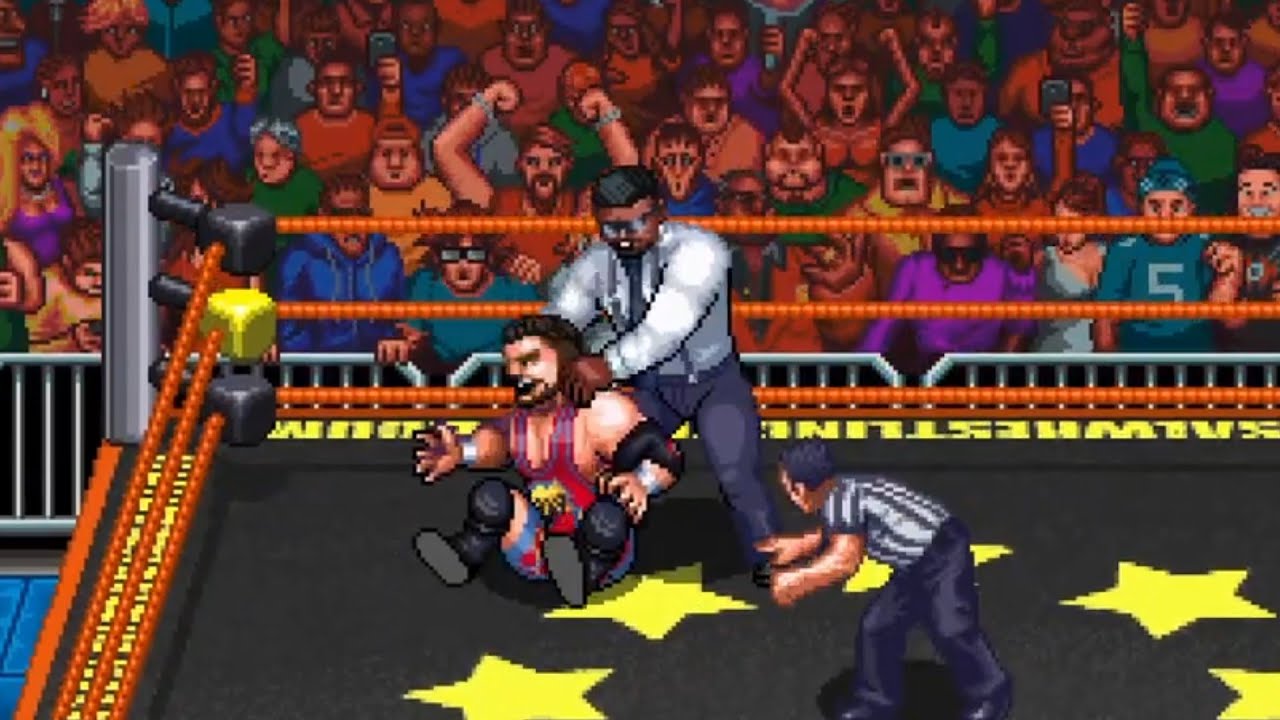 Mr Hughes vs Colt Cabana. RetroMania Wrestling backdrop