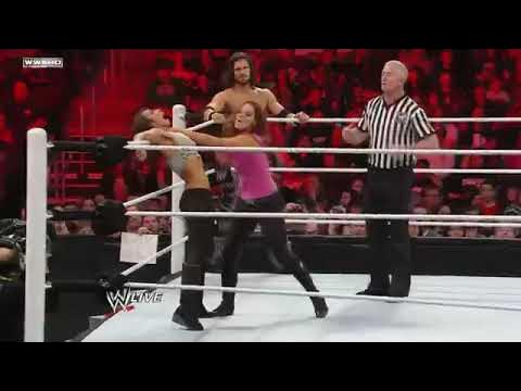 Guerrero, Lay-Cool & Ziggler vs. Stratus & Morrison - 4-on-2 Handicap Match: Raw, Mar. 21, 2011 background