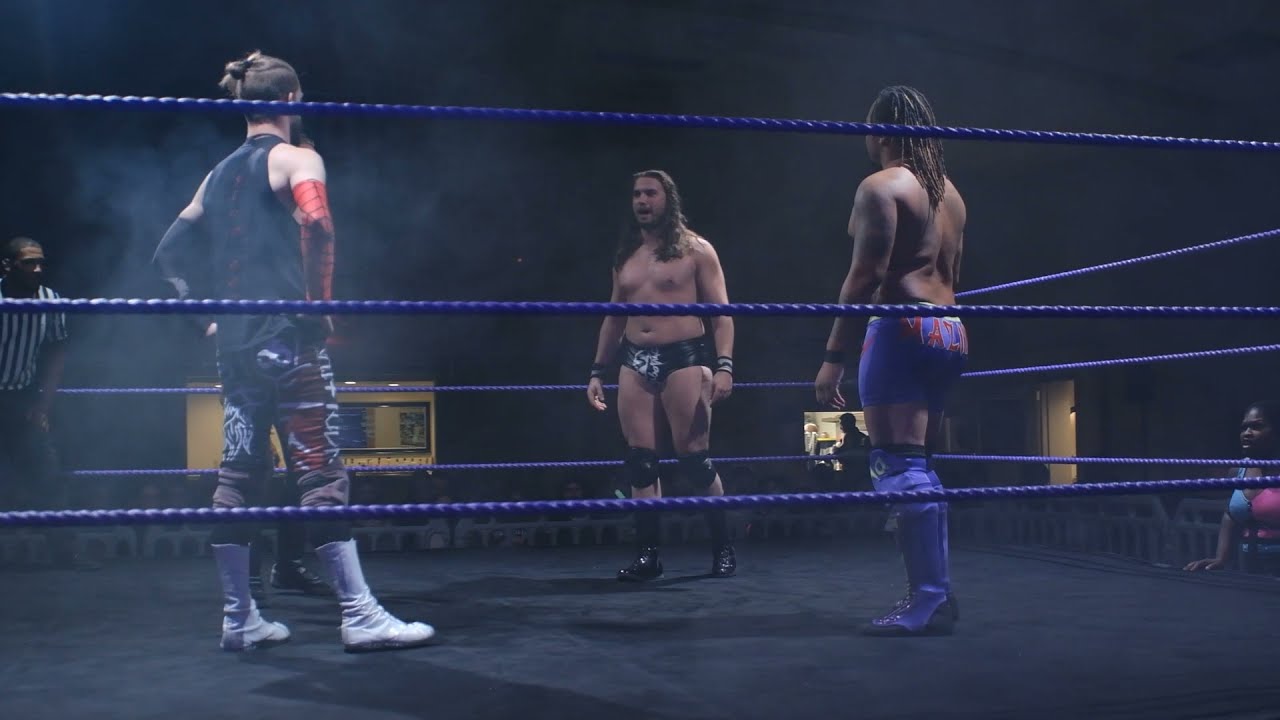 RPW Christmas Chaos Part 2: Justa Mazing vs Quinn Whittock vs Sabotage vs Damien Deschain background