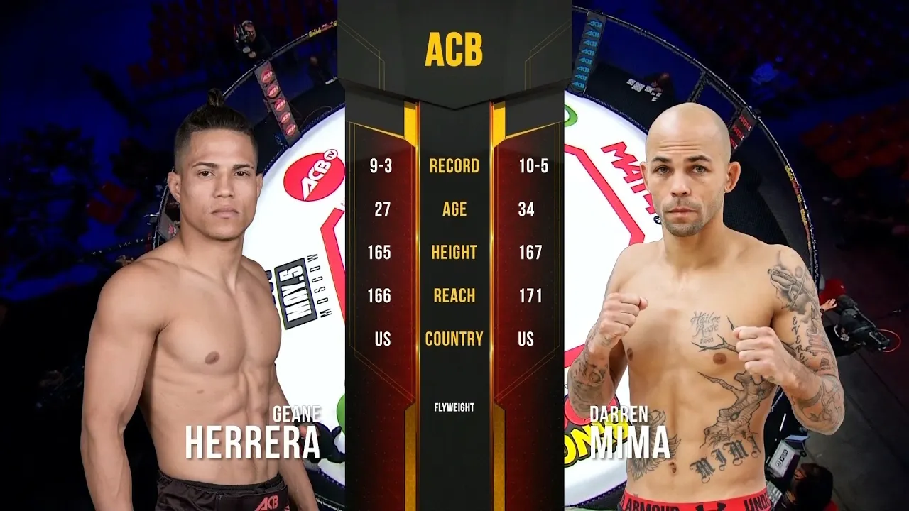 Джин Эррера vs. Даррен Мима | Geane Herrera vs. Darren Mima | ACB 85