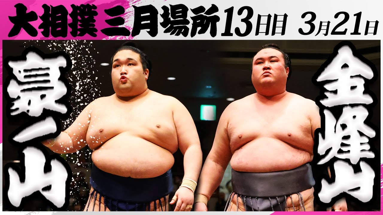 大相撲 豪ノ山ー金峰山<令和7年三月場所・13日目>SUMO background
