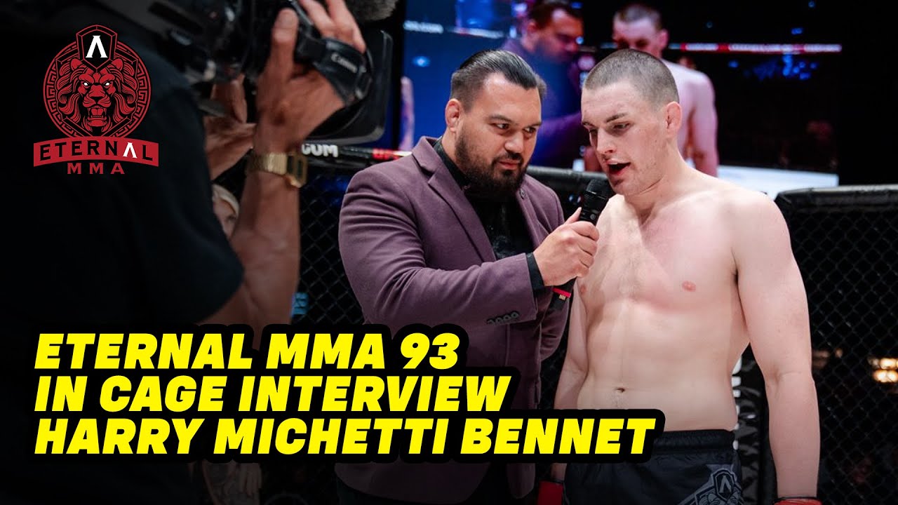 Eternal MMA 93: In Cage Interview: Harrison Michetti Bennett backdrop
