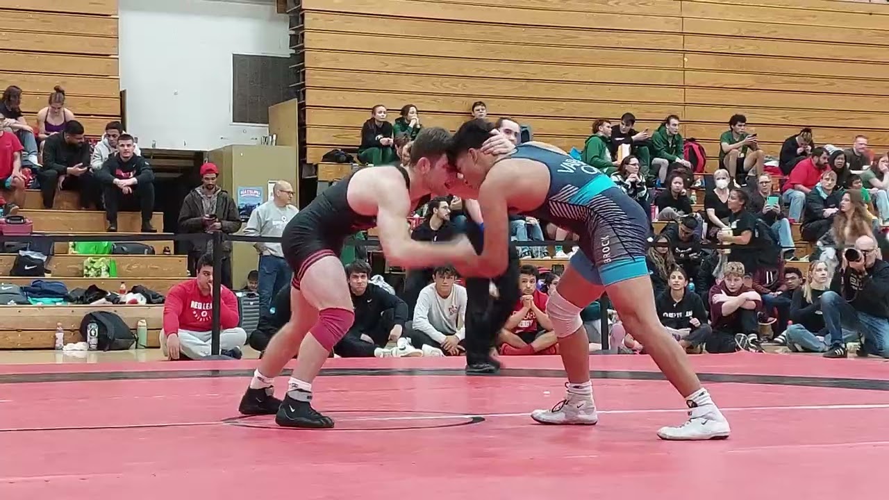 2024 SFU International Open Wrestling 70KG Final Magnus McCrakin (SFU) vs Carlos Vargas (Brock Univ)