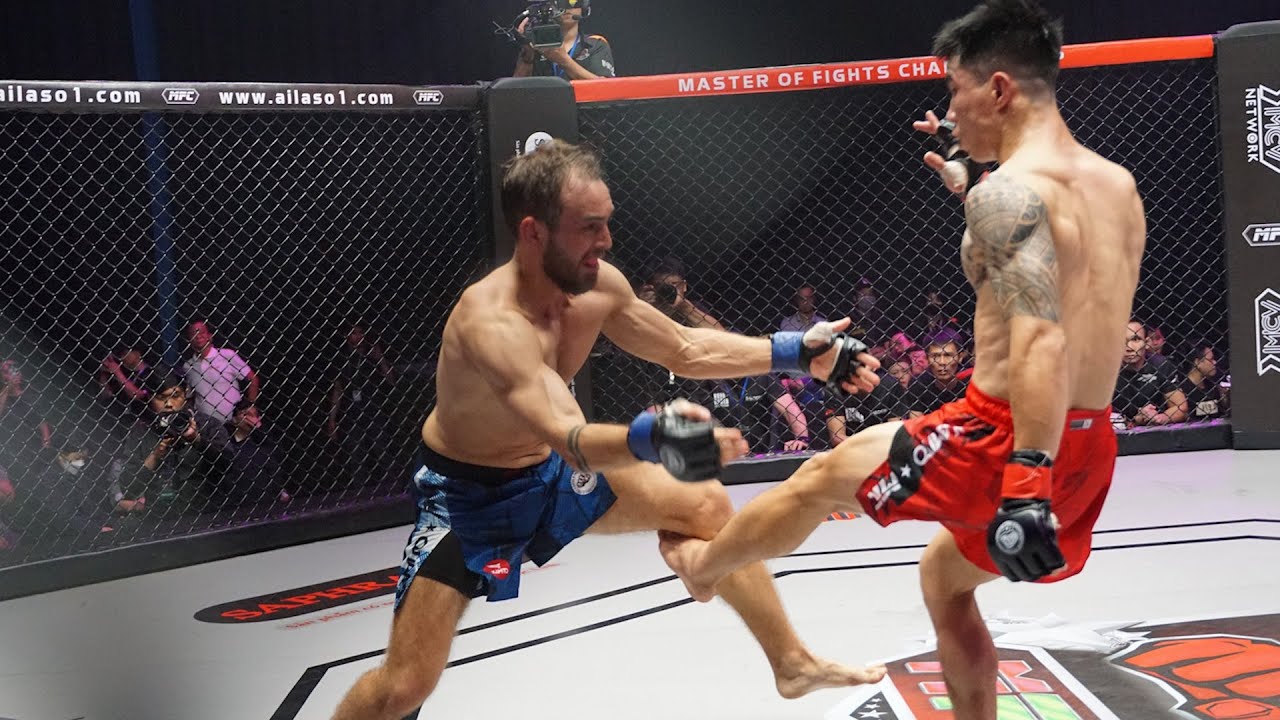 Knock Out nhà vô địch Nga, Nam Chou đoạt đai MFC | Liên minh võ thuật- Master Of Fights Championship