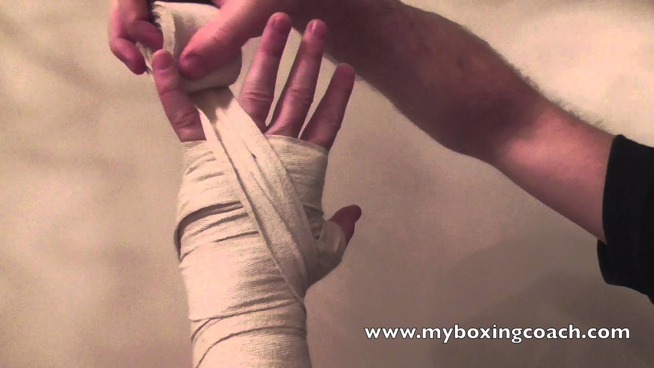 Wrapping Your Hands for Boxing background