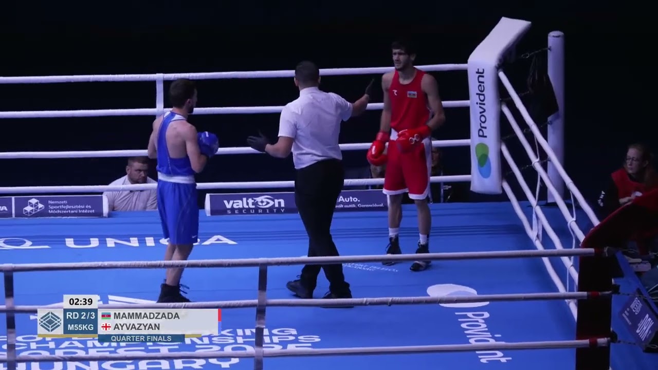 Gor Ayvazyan (GEO) vs. Amin Mammadzada (AZE) European U23 Championships 2025 QF's (55kg)