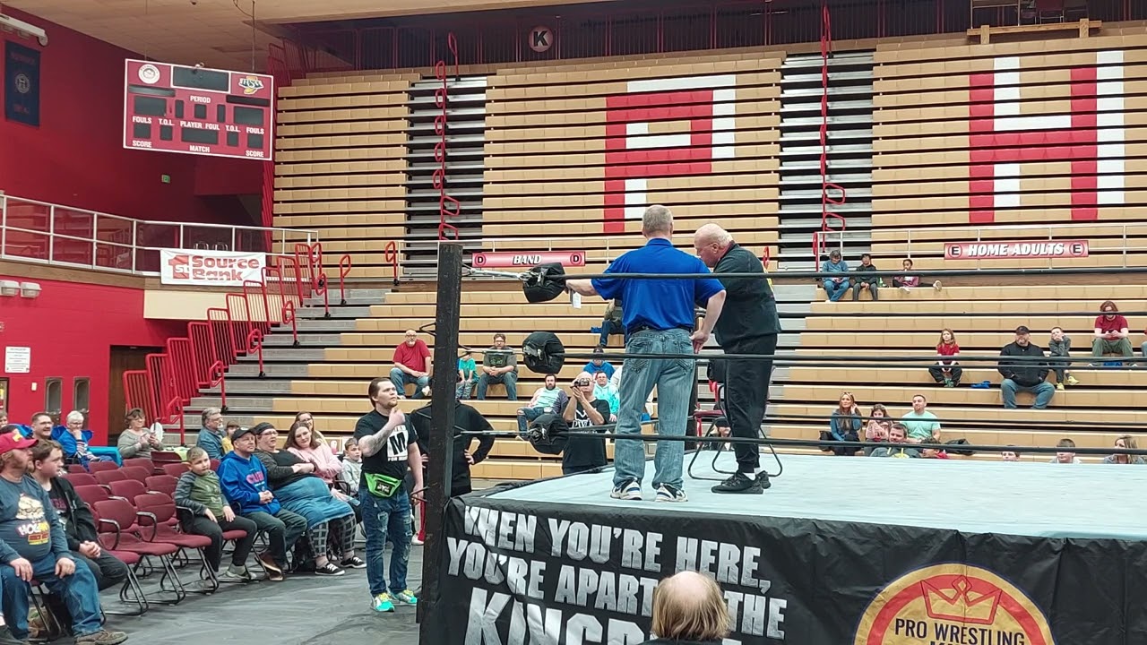Dick the Bruiser Jr confronts Steven Drochner & Theo Storm - PWK 4/16/22 background