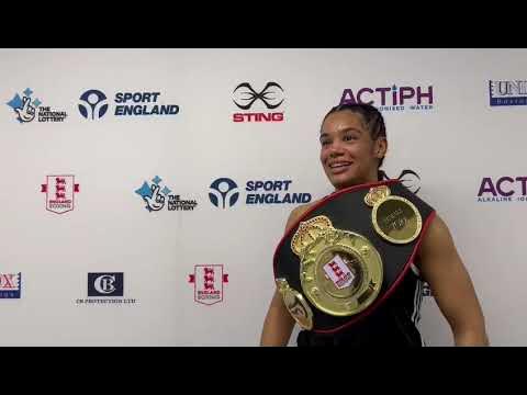 Champion's Interview - Chantelle Reid (Female U70kg) background