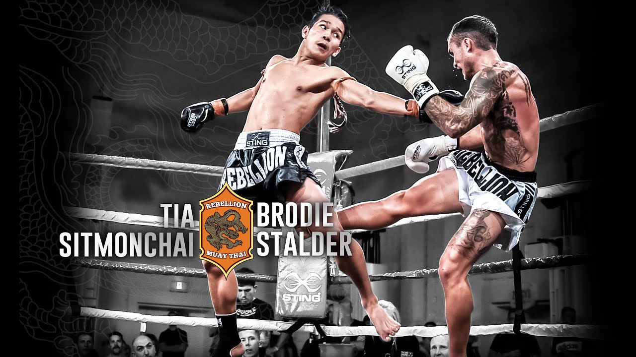 FULL FIGHT | Rebellion Muaythai 13: Tia Sitmonchai vs Brodie Stalder background