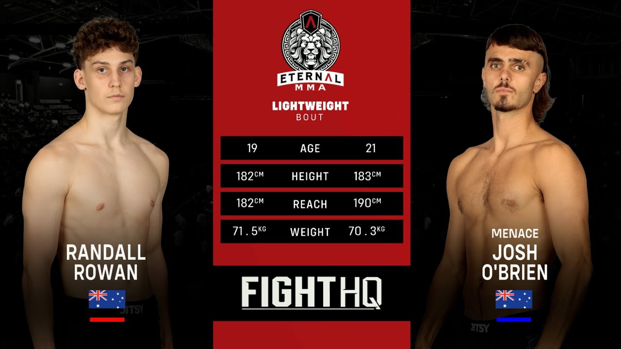 Eternal MMA 91 : Randall Rowan VS Josh O'Brien | FULL FIGHT background