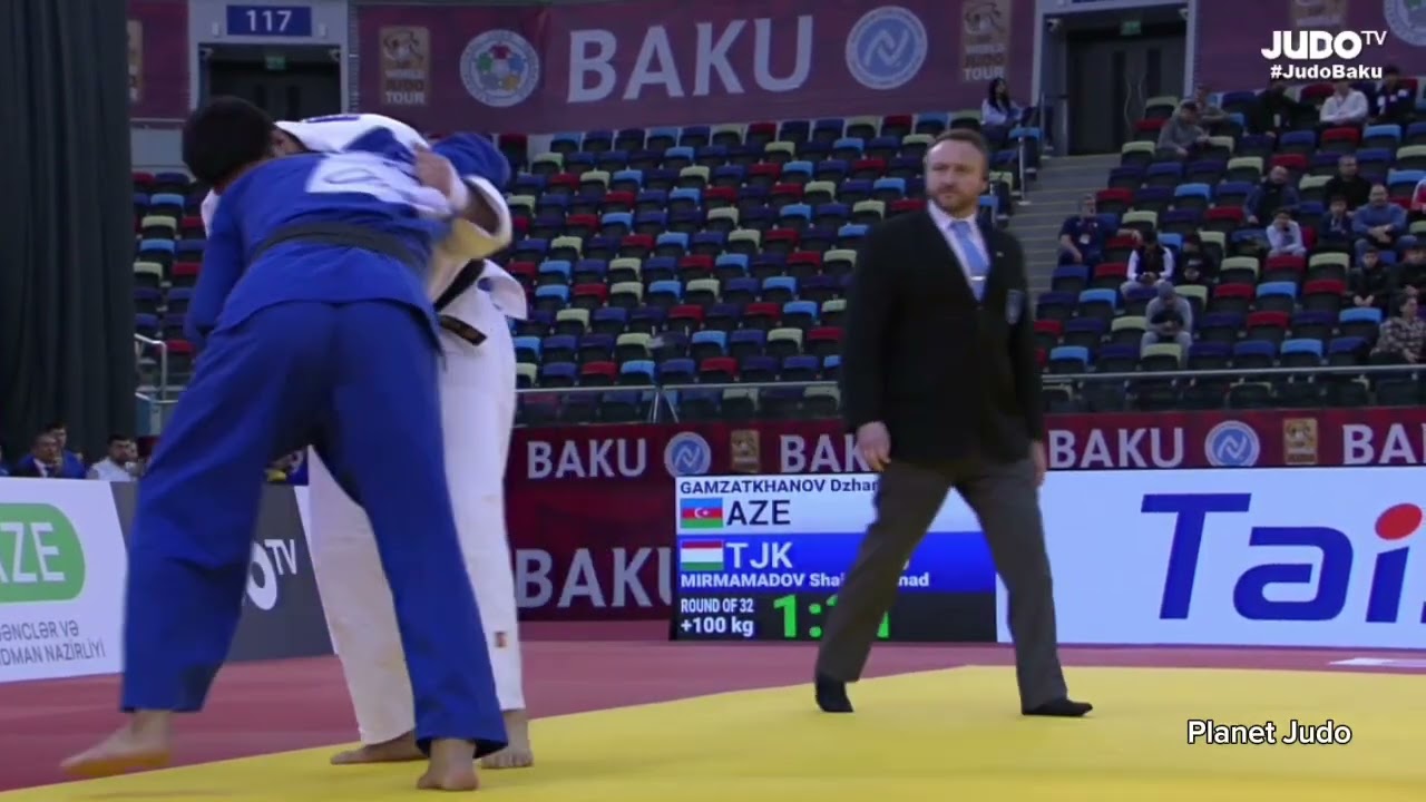 Dzhamal GAMZATKHANOV 🇦🇿 🆚️ Shakarmamad MIRMAMADOV 🇹🇯 | 1 раунд /+100кг | Большой Шлем Баку 2024