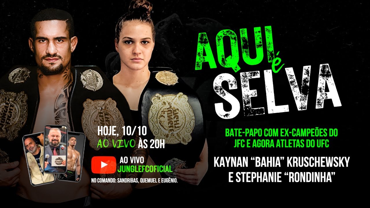 AQUI É SELVA | Stephanie Rondinha e Kaynan Bahia Kruschewsky | JFC 121 backdrop