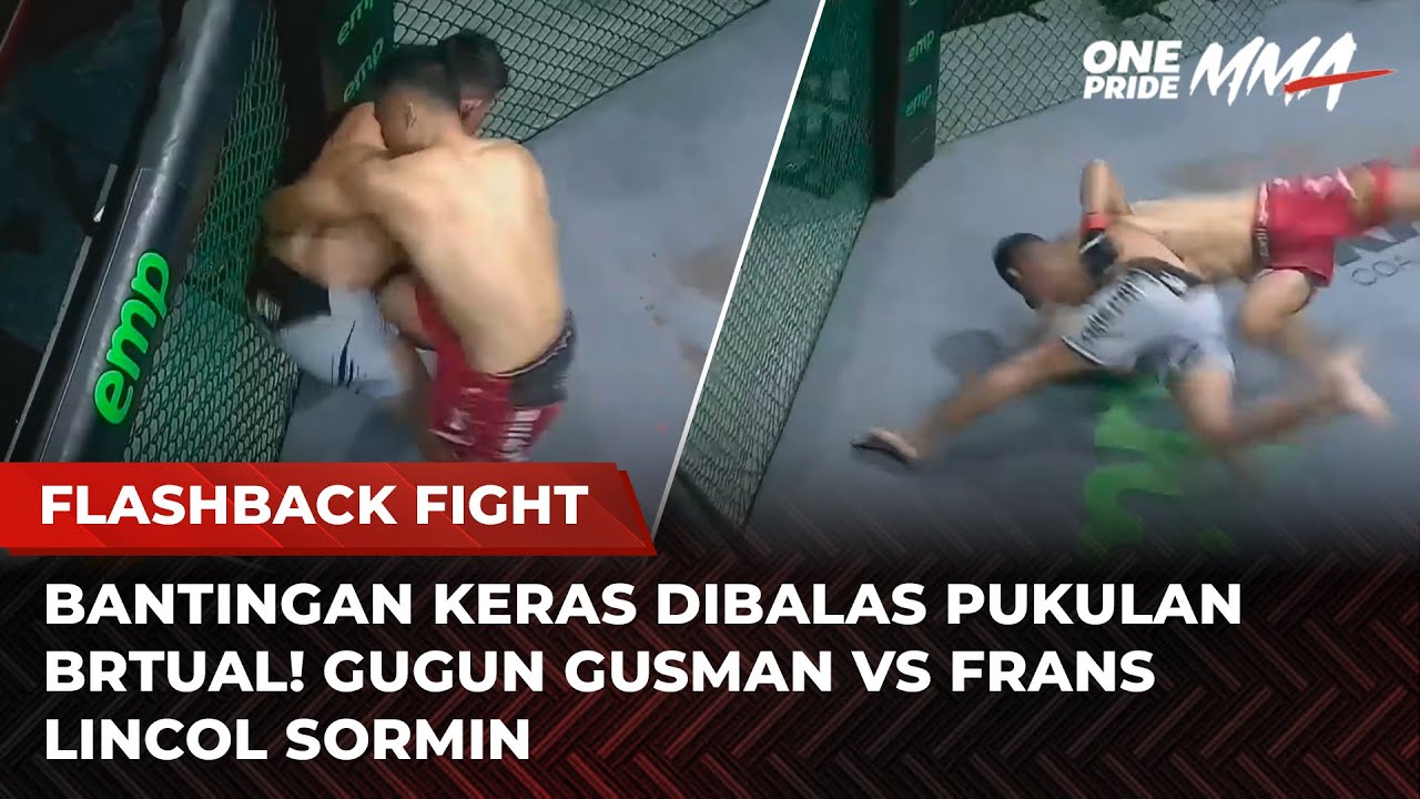 NGAMUK! Bantingan Keras Frans Lincol Dibalas Pukulan Brutal Gugun Gusman | Flashback Full Fight