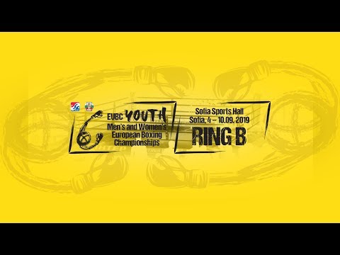 EUBC Youth European Boxing Championships SOFIA 2019 Day 2 Ring B background