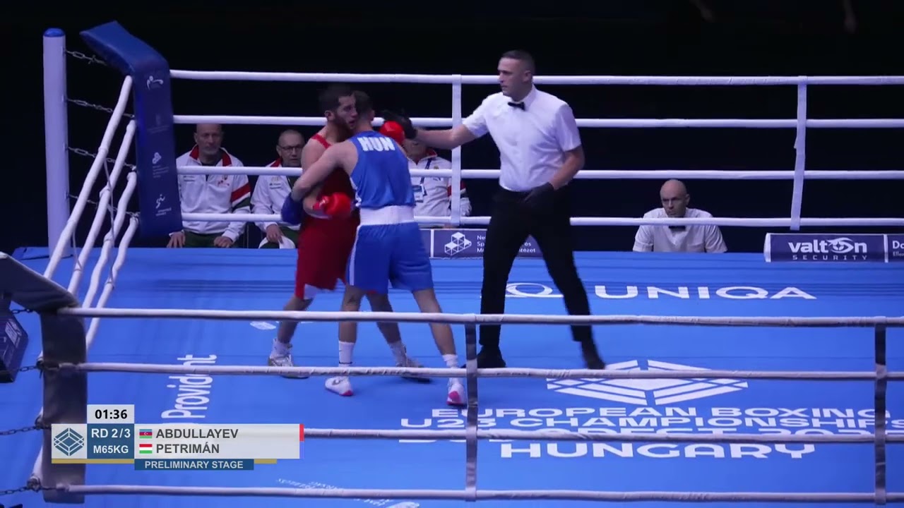 Ali Abdullaev (AZE) vs. Milán Petrimán (HUN) European U23 Championships 2025 (65kg)