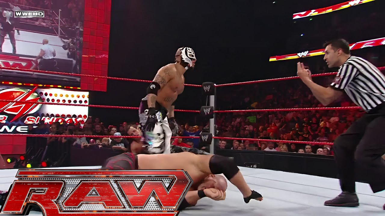 Rey Mysterio & Matt Hardy vs Kane & Mark Henry (Rematch) RAW Oct 13,2008