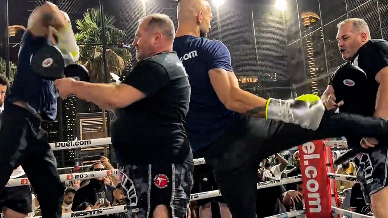 Andrew Tate MAKES HIS OWN RULES | Full OPEN WORKOUT | Andrew Tate vs Chase DeMoor | Misfits Boxing