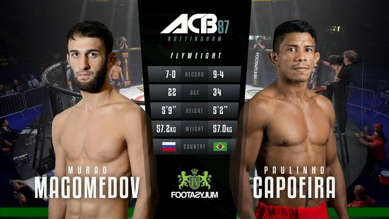 Мурад Магомедов vs. Пауло Оливейра | Murad Magomedov vs. Paulo Oliveira | ACB 87 background