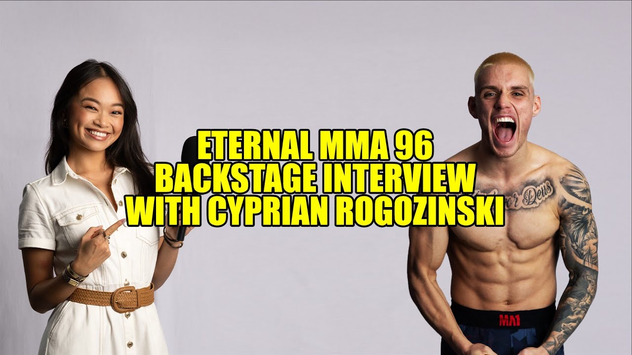 Eternal MMA 96: Cyprian Rogozinski Backstage Interview background