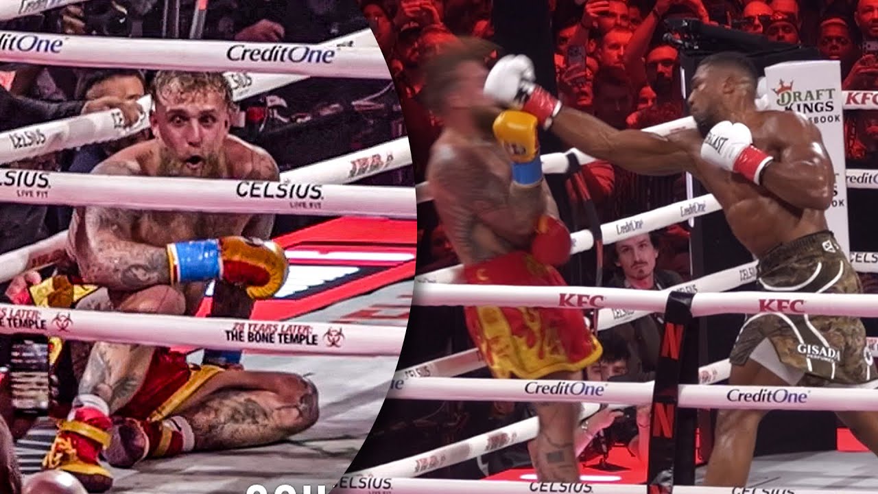 The MOMENT Anthony Joshua KNOCKED OUT Jake Paul